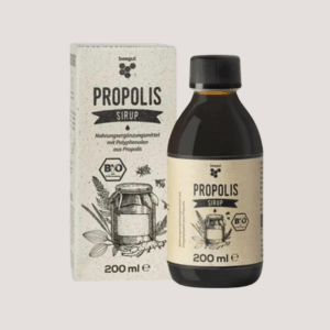 BIO Propolis siroop met weegbree, koningskaars en zouthout (200 Gram)